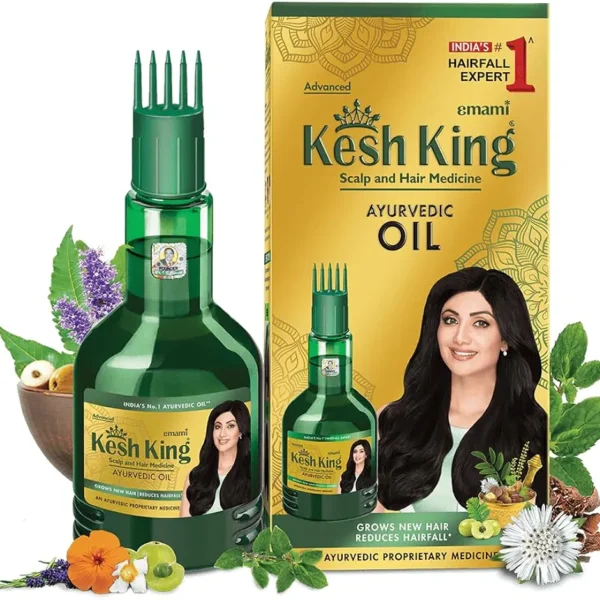Kesh King Ayurvedic Hair Oil for Hair Fall Control & Hair Regrowth
